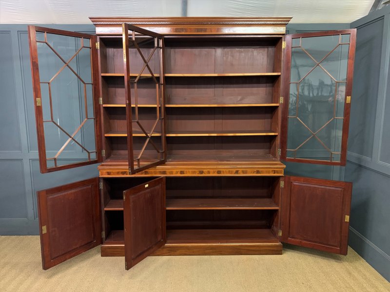 Edwards & Roberts Inlaid Mahogany Bookcase - Image 5